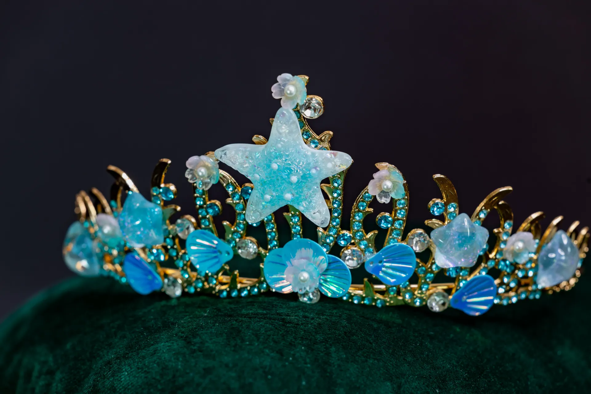 Diadem Korona Tiara do włosów syreny